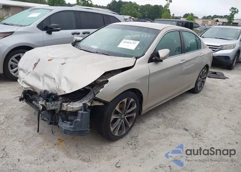 2013 Honda Accord Sport из США, поврежденный, VIN 1HGCR2F54DA133489